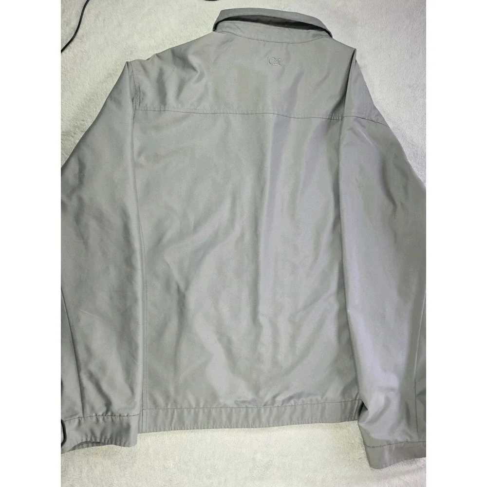 Cutter & Buck CB WeatherTec Men's XL Gray Full Zip Windbreaker Jacket...